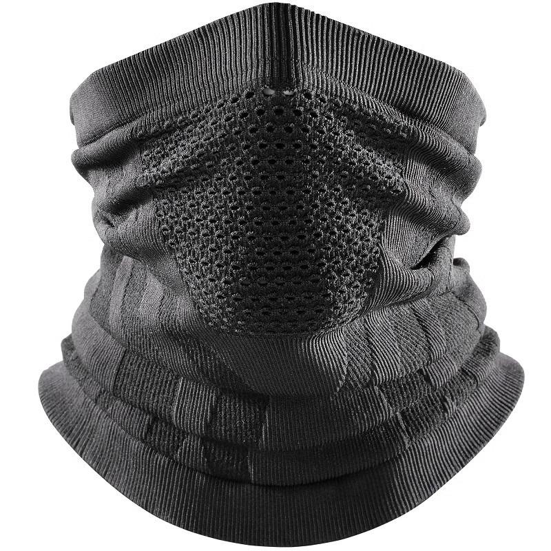 

Winter Neck Warmer Gaiter Balaclava (Ear-Loops Anti-shedding) Windproof Face Mask for Ski, Snowboard чёрный