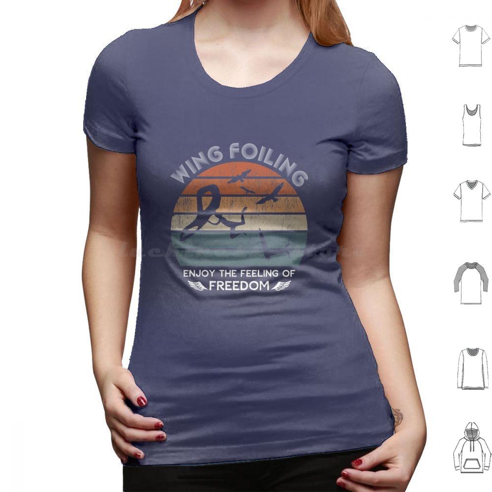 Wing Foiling Surfer Gifts T Shirt 6xl Cotton Cool Tee Wing Surf Watersports Sky Wing Wing Surf Wing Foiling Surfer Enjoy The