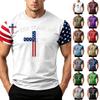 Men's Casual Short Sleeve T Shirt Loose Fit Patriotic Graphic Tee Crew Neck Lightweight Summer Top for Daily Wear