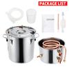 2/3/5/8 Galões Aço Inoxidável Destilador Eficiente Moonshine Álcool Destilador DIY Casa Água Vinho Óleo Essencial Kit de Fermentação Conjunto
