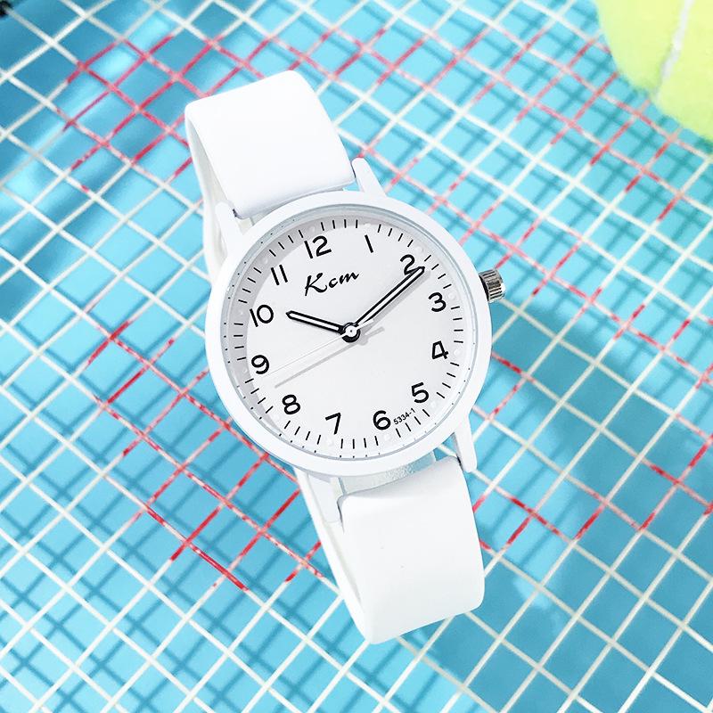 Women's Exam Watch: Silicone Strap, Luminous, Silent, Waterproof Quartz. Ideal for Junior High/High School Students.
