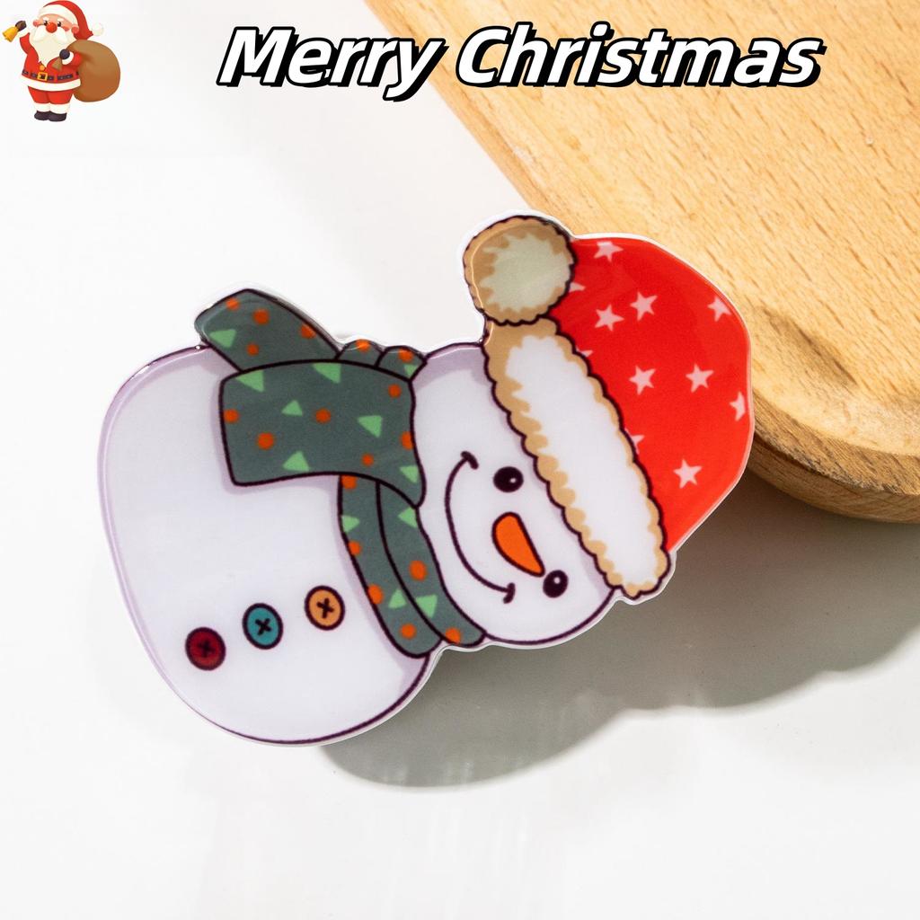 Weihnachten Greifspange Cartoon Schneemann Haarnadel niedlich einfach Fortgeschrittenes Gefühl Haiklammer Haaraccessoires Feiertag Pendeln