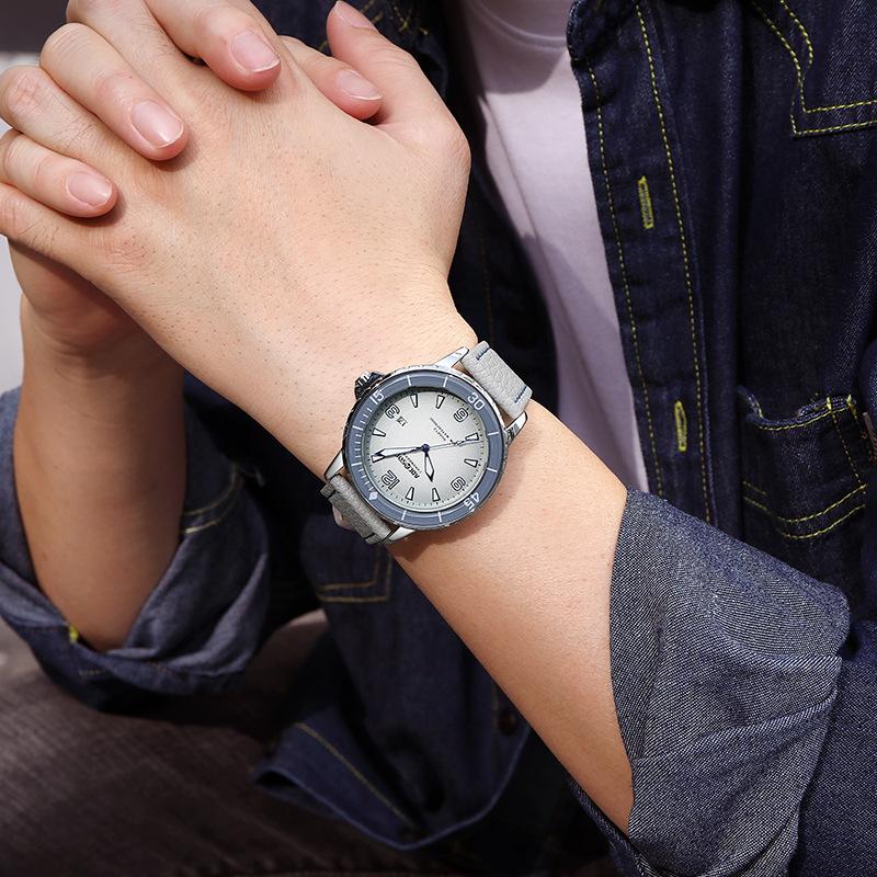 Men's Waterproof Luminous Quartz Watch Student Colored Dial Fashion Sports Calendar Watch