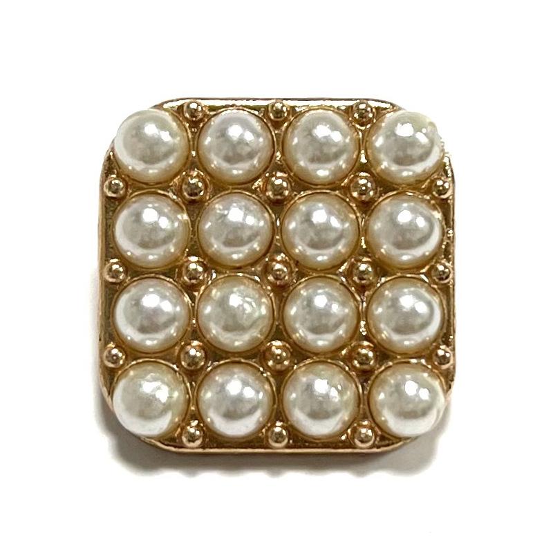 6Pcs High-End Design Round Metal Luxury Brand Sewing Button For Clothing Accessory Handmade Diy Material Decoration Gold Black