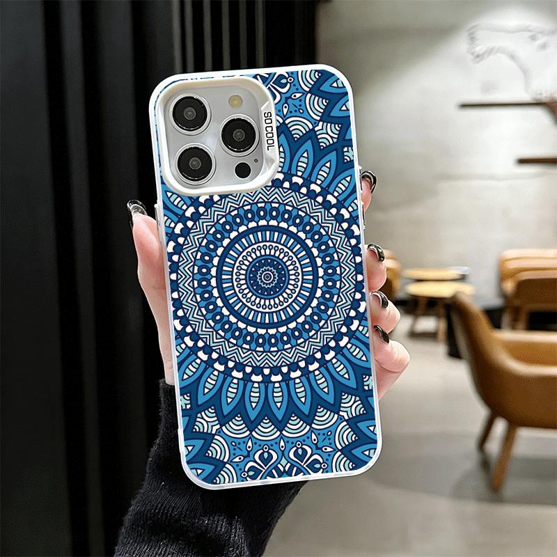 Mandala Style Pattern Soft Phone Case for iPhone 15 16 17 Pro Max 17Air 16E 14 Plus 13 12 Mini Shockproof Cover Back Shell