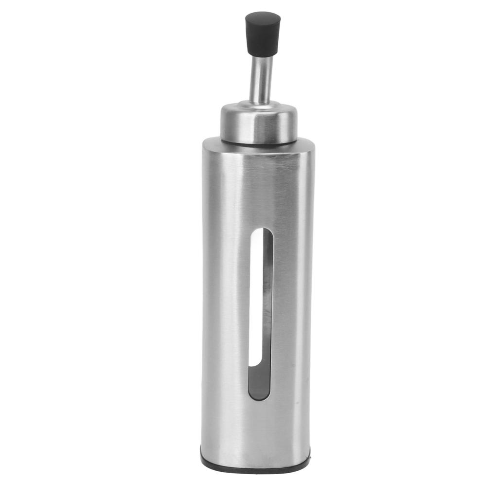220ml Ölspenderflasche Edelstahl Ölflasche Saucenbehälter für Olivenöl Essig Sojasauce Rechteckig