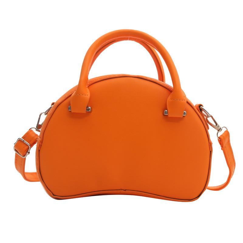 Chic Apple-shaped Handbag For Women 2024 Summer Trendy Small Pu Crossbody Bag