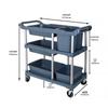 JinGooLao KZS-1097 Detachable 3-Tier Stainless Steel Serving Cart