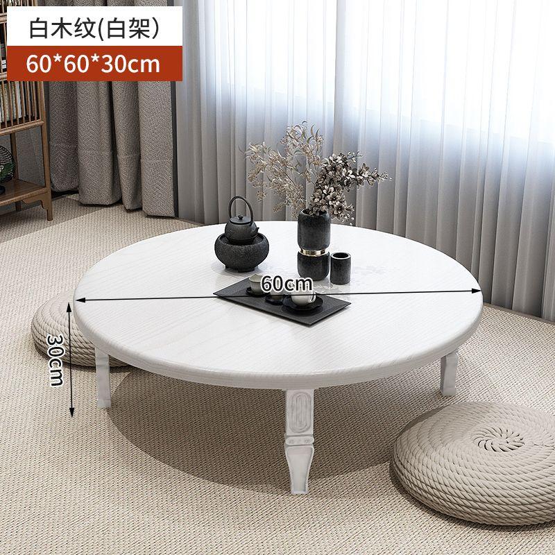 Ins Tatami Foldable Tea Table Rural Simple Dining Wooden Table Bedroom Bay Window Living Room Small Tea Table