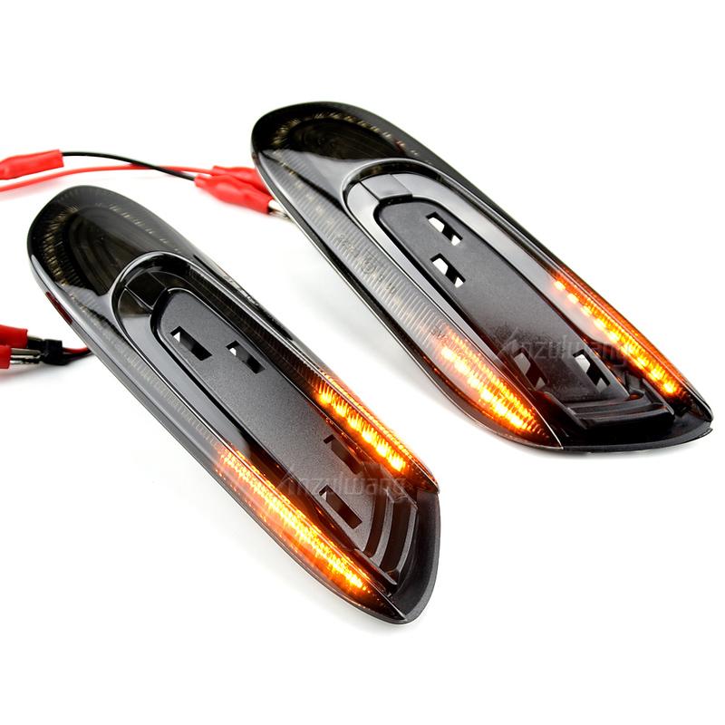 2 Stück Für Mini Cooper One F55 F56 F57 Dynamische Sequenzielle LED Kotflügel Seitenmarkierungsleuchte Blinker Blinkleuchte
