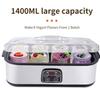 1400ML Large Capacity Yogurt Maker Professional Homemade Milkshake Pudding Machine Intelligent Ice Cream Machine