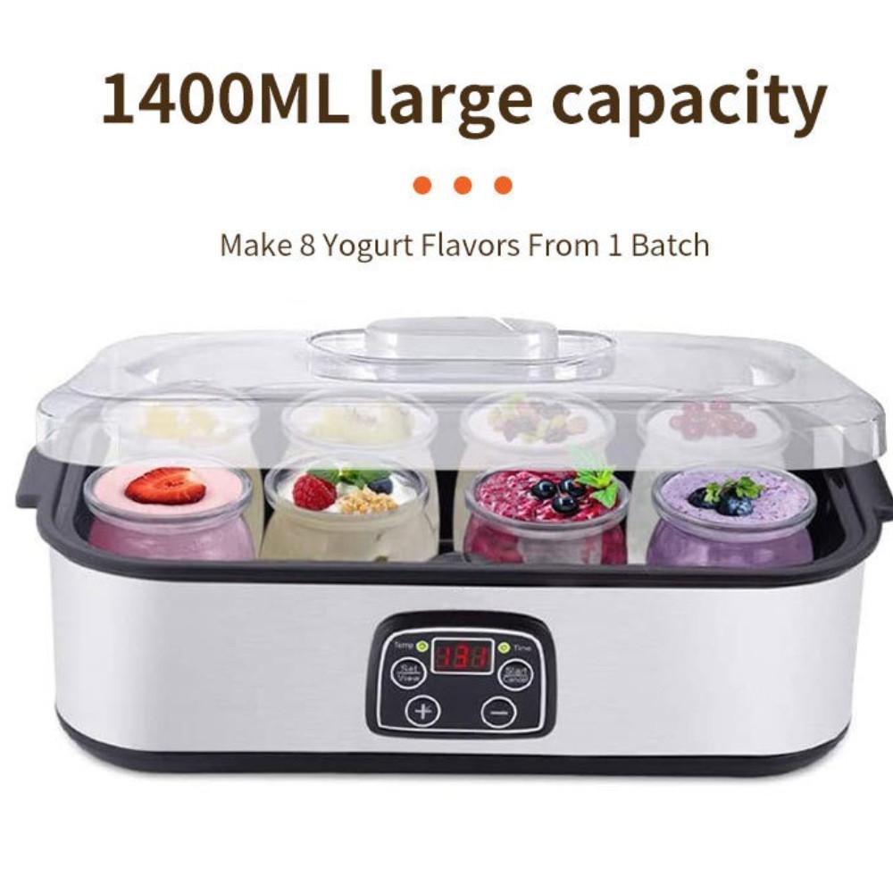 1400ML Large Capacity Yogurt Maker Professional Homemade Milkshake Pudding Machine Intelligent Ice Cream Machine
