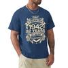 Born In 1942 82 Years Of Being Awesome 82th Birthday Gift T Shirt Harajuku Short Sleeve T-shirt 100% Cotton Graphics Tshirt Tops