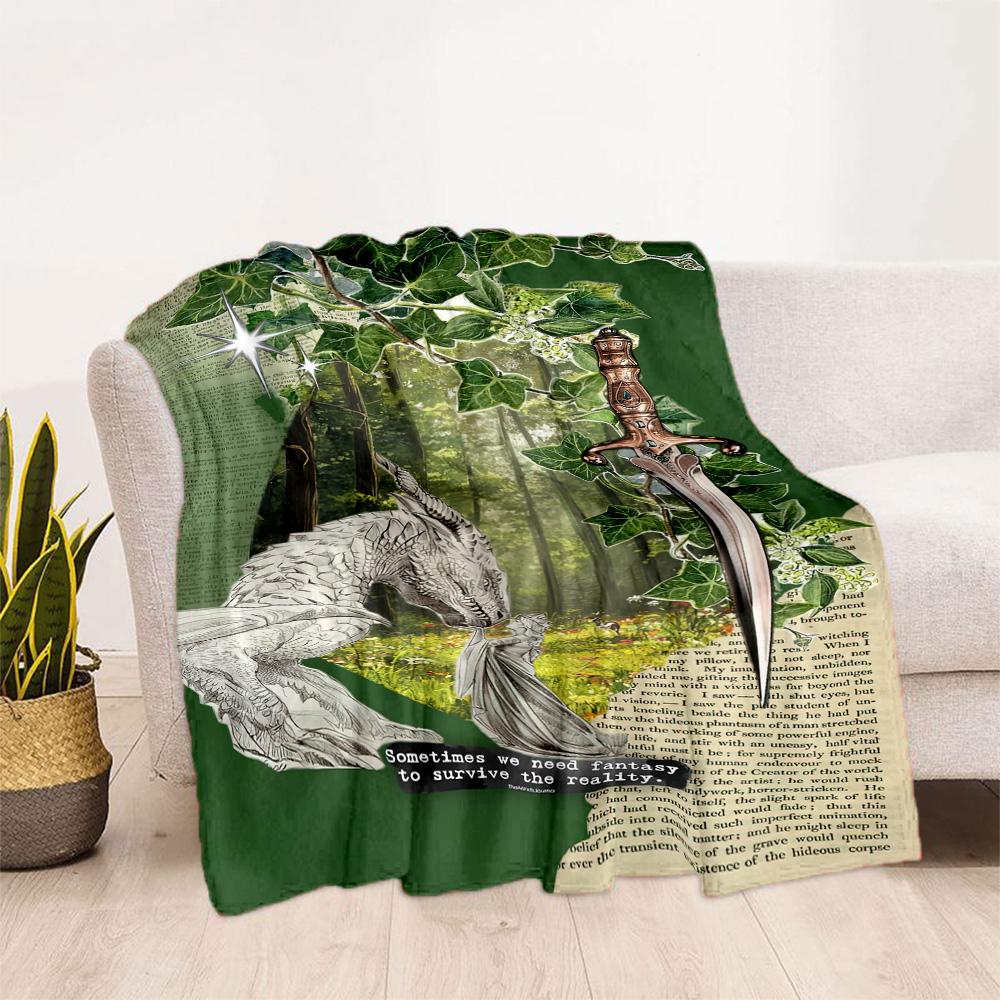 Gothic Style Blanket Durable Comfort Suitable for Picnics Couch Sofa for All Seasons Stylish Decor Gifts For Family Or Friends