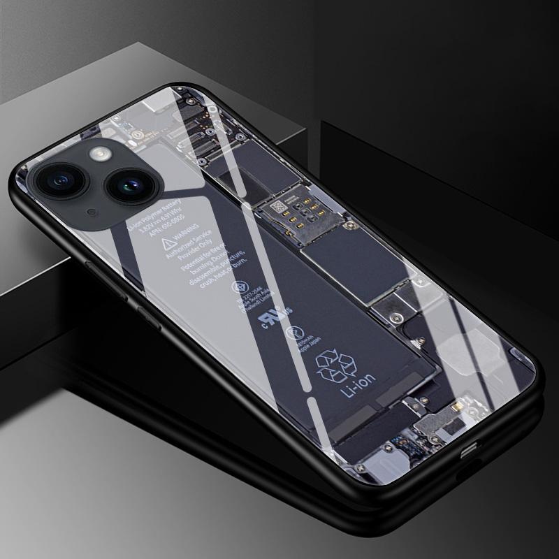 Tempered Glass Case for iPhone 13 14 Pro Max Cover Hard Case for iphone 14pro 11 13 12 11 Pro Max 14 Plus Phone Case TPU Bumper