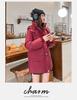 Meilade Women's Winter Korean Style Mid-Length Petite Down Cotton Coat - Thick Loose Fit Bread Jacket