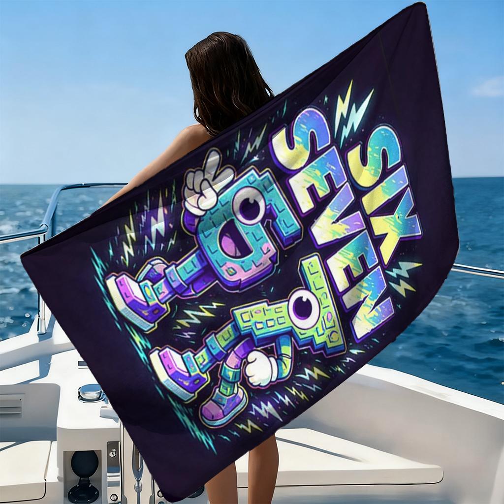 Six Seven 67 Friendship Beach Towel Quick-drying Super Absorbent Suitable for Beach Vacation Pool Gym Summer Gift for Friends