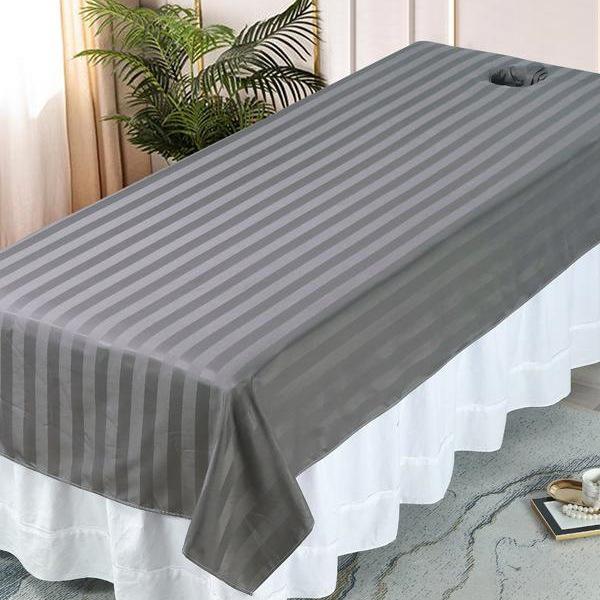 Luxury White Massage Bed Sheet with Face Hole for Beauty Salon