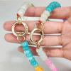 Women's Summer Crystal Rainbow Abacus Bead Necklace
