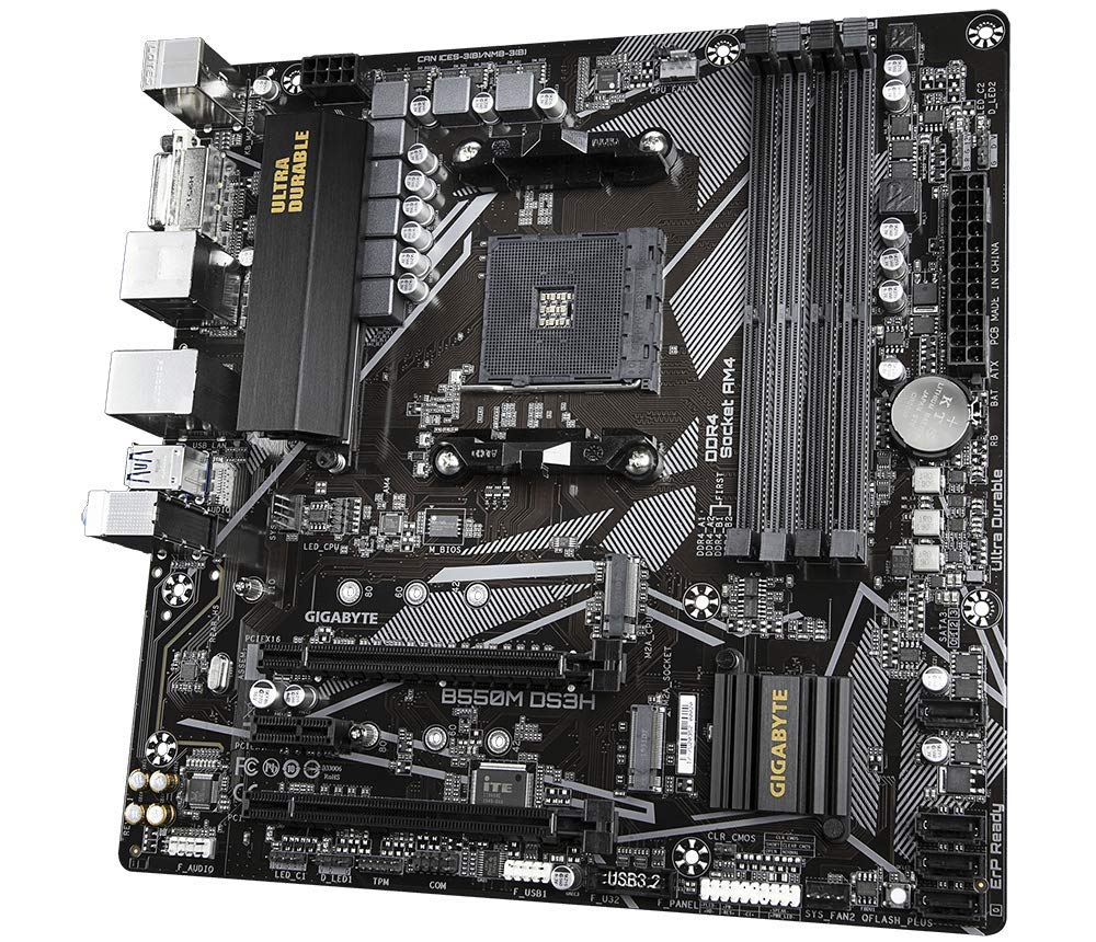GIGABYTE B550 Chipset Motherboard B550M DS3H MB5543 Micro-ATX