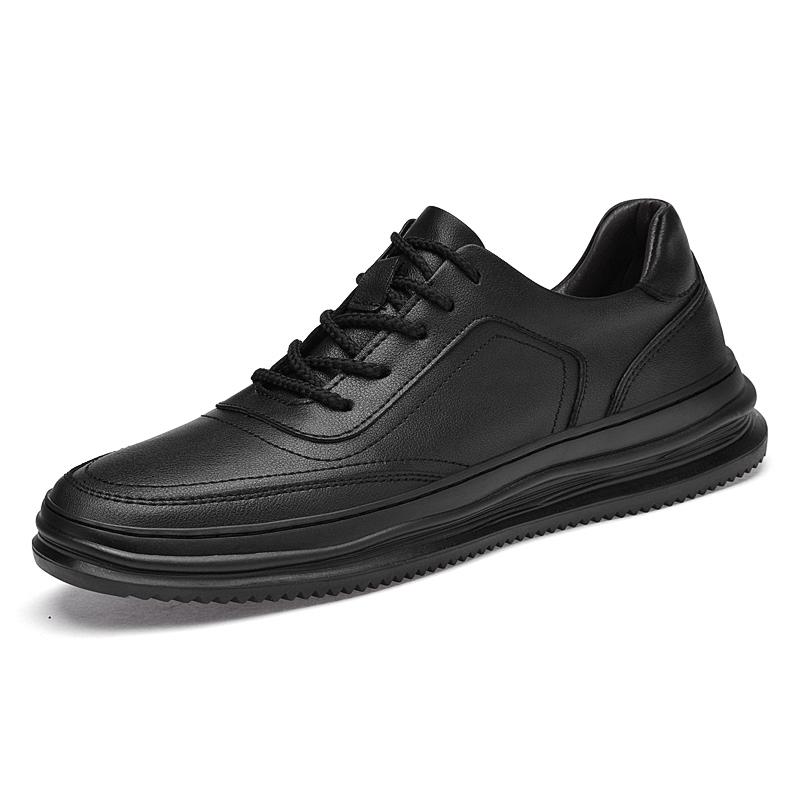 Men's Trainers Shoes New Autumn Genuine Leather Sneakers Non-Slip Lace-Up Casual Shoes Hollow Out Male Treking Footwear Trainers