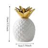 Ceramiczna Ceramiczna Skarbonka Ananas Pojemnik na Złote Fasolki Pozłacany Zbiornik na Pieniądze Oszczędności Dekoracja Biurka Ozdoby Domowe Słoik na Pieniądze