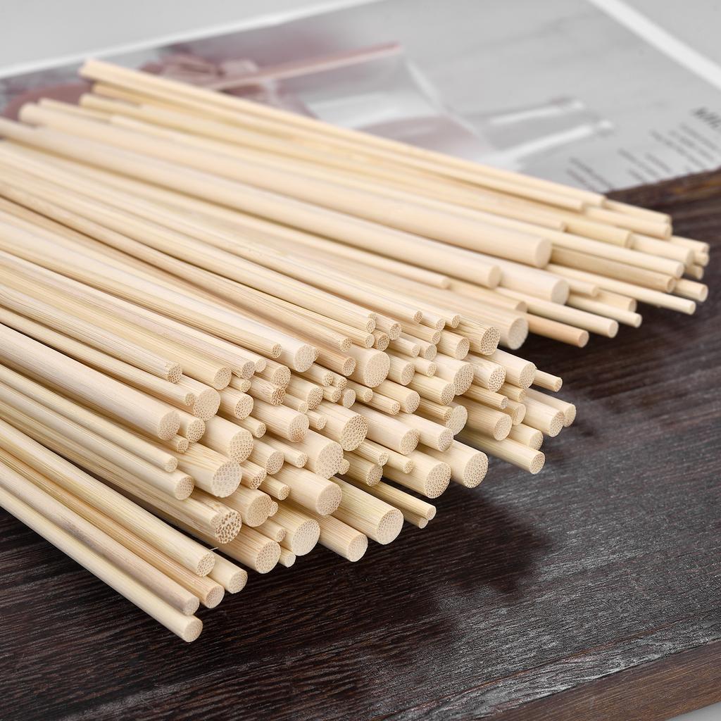 3-8mm Round Natural Wooden Bamboo Sticks DIY Handmade Craft Making Small Wooden Stick Material For Woodworking Supplies Graft