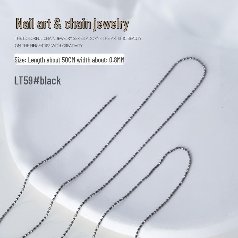 Twisted Metal Nail Chains: Deluxe Japanese Nail Art Decor & Rhinestone Accessories