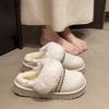 Fashion Baotou Cotton Mopping Winter New Round Head Deep Mouth Soft Bottom Anti-slip Wear-resistant Flat Bottom Half Mopping