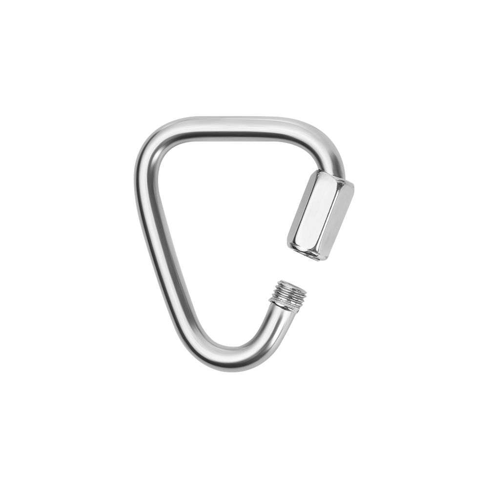Hiking Climbing Equipment Hanging Hook Triangle Carabiner Keychain Snap Clip Kettle Buckle Chain