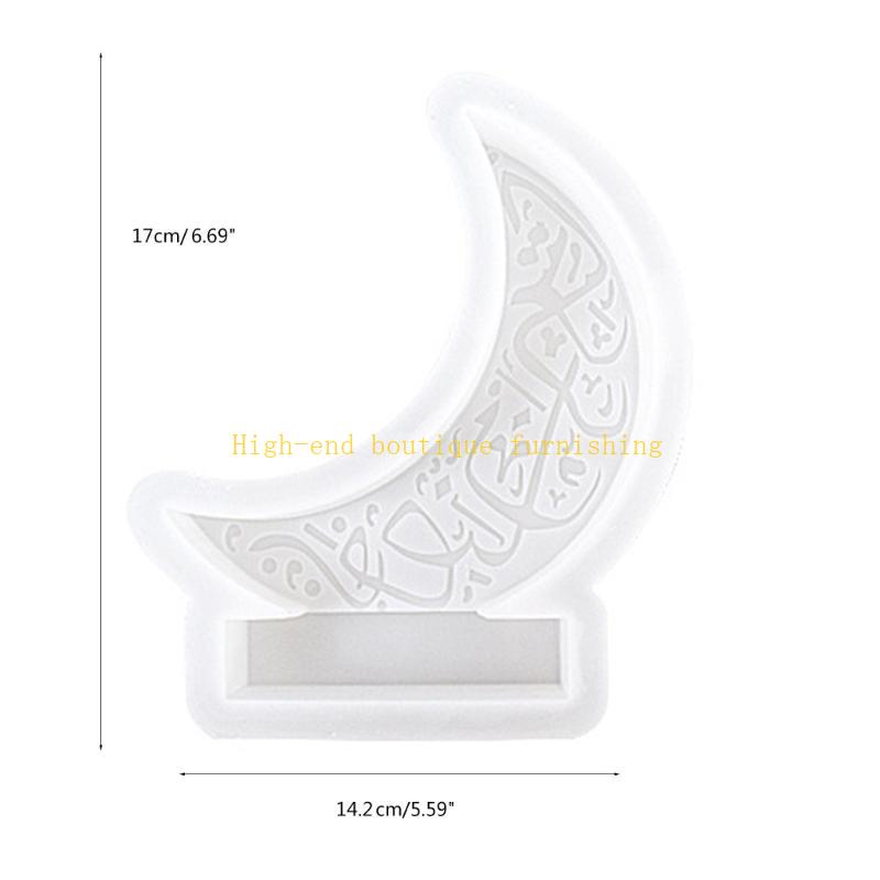  Moon Shaped Resin Molds Moon Silicone Moulds Castings Molds Handmade DIY Molds for Ramadans Decorations