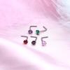 Straight Nose Stud L Nose Stud 5-character Nose Stud European and American Puncture Jewelry, Nose Ring