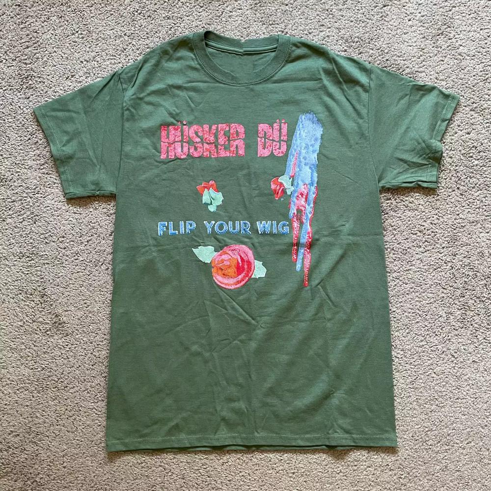 

Гурт Husker Du Тур Flip Your Wig Зелена Повнорозмірна S-5XL SS398 Унісекс Футболка S