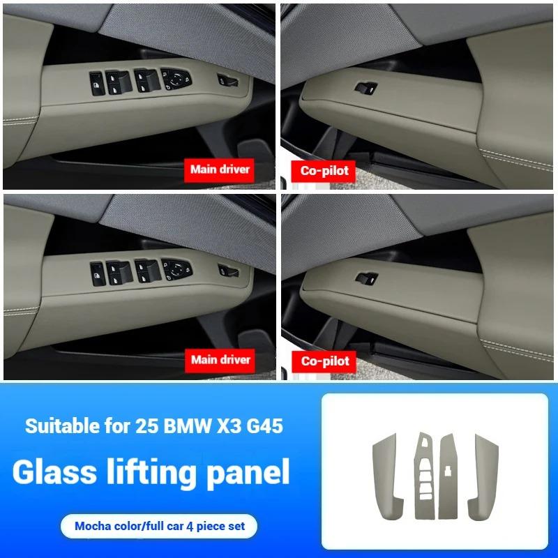 

For BMW X3 G45 2025 Window lift panel button frame/side panel decorative stickers interior decoration accessories modification