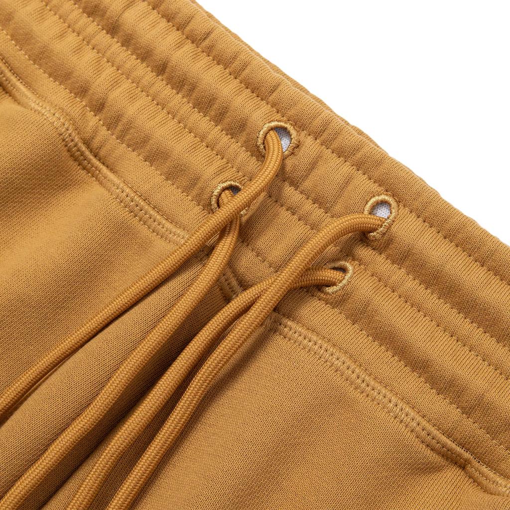 Adidas Truecasuals Terry Shorts Mid Waist Solid Color Comfortable Lace-Up Three-Quarter Casual Shorts Women shorts Sand-Brown IZ4948