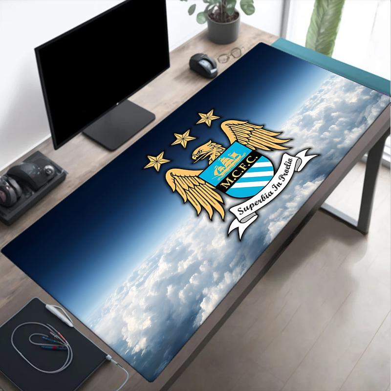 Football Manchester Crest Mouse Pad, Gaming Mouse Pad, Keyboard Pad, Desk Decor for Computer Notebook Fan Gift Birthday Gift