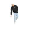 Puma Einfarbiger Logo-Print Langarm-Hoodie Herren Hoodies Schwarz 535303-01