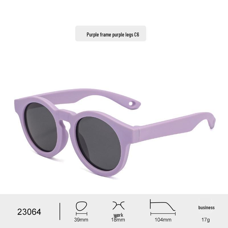 Anti-UV Baby Sunglasses: Soft, Fashionable Sun Protection for Ages 0-3 (Model 23064)