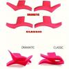 2-Piece Silicone Eyeliner Stencil Set with ABS Handle - Hypoallergenic Cat Eye & Winged Liner Templates