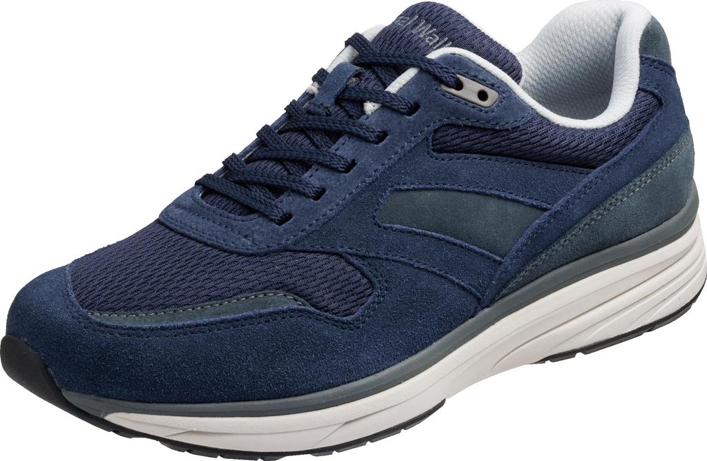 Asahi Medical Walk TR M035 Walking Shoes, Navy, Size 26.0 cm, 3E, with SHM Technology to Prevent Knee Problems