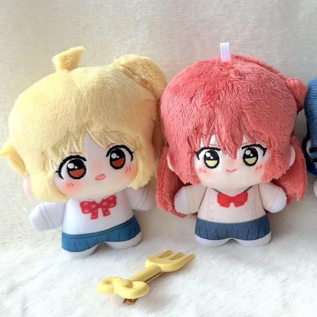 10cm BOCCHI THE ROCK Plush Toy Fans Anime Kita Ikuyo Plushie Doll Peripherial Yamada Ryo Plush Keychain Dolls Backpack Kids Gift