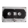 Leeres Kassettenband mit transparentem Gehäuse zur einfachen Überwachung des verbleibenden Bandmaterials Leere Musikkassette Studioqualität