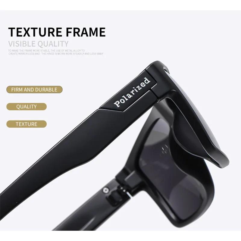 Summer New Mens Driving Sunglasses UV400 Polarized Sports Windproof Eyewear for Outdoor Cycling Running