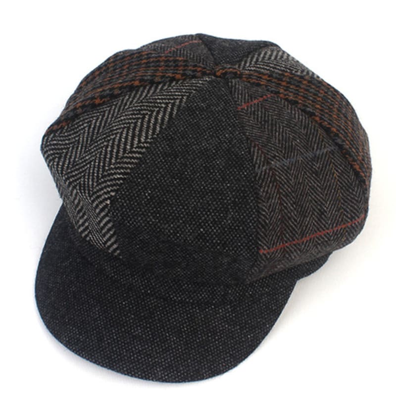 

Universal chemistry Patchwork Wool Gray Newsboy Cap FREE