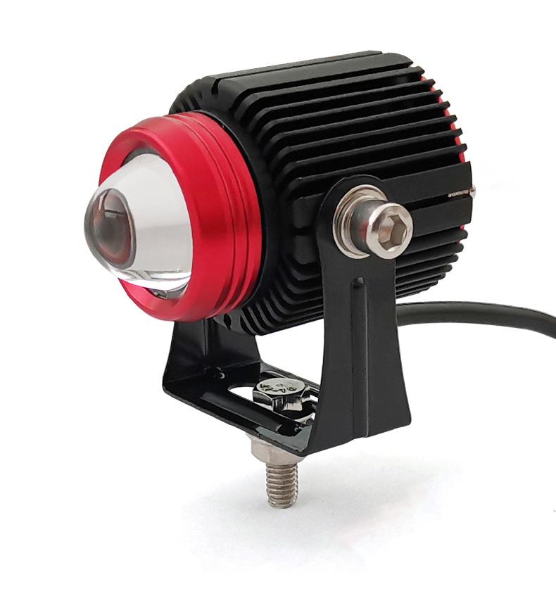 

Новый небольшой стальной пушечный автомобильный светодиодный противотуманный фонарь, водонепроницаемый белый и желтый двухцветный мотоциклетный и мотоциклетный фары, встроенные для дальнего и ближнего света