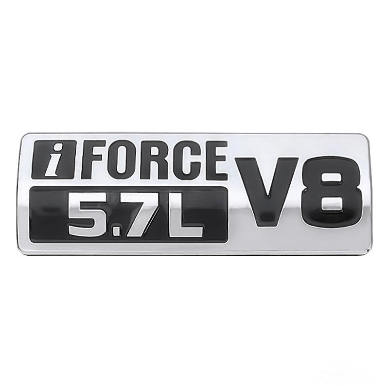 High quality ABS material scientifically suitable for TUNDRA car logo TUNDRA IFORCE 5.7L V8 car sticker TRD pickup truck