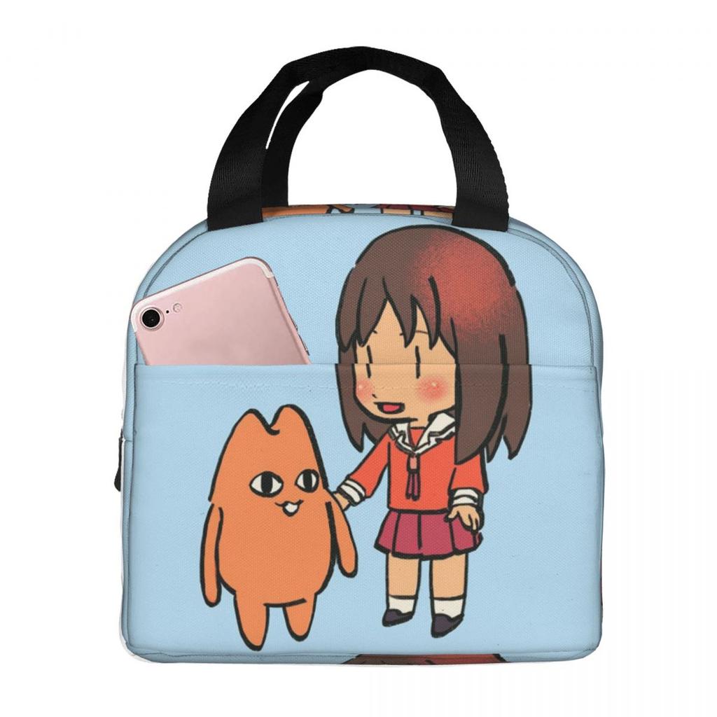 Azumanga Daioh Anime Osaka Ayumu Kasuga Insulated Lunch Bag for Women Kids Portable Food Boxes Thermal Lunch Box Tote