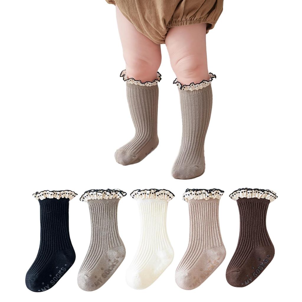 HAYAHARU Baby Cotton Lace Socks for Stylish Formal Socks for Perfect Gift for School Entrance and More Socks, Girls, Girls, Recitals, Ceremonies,