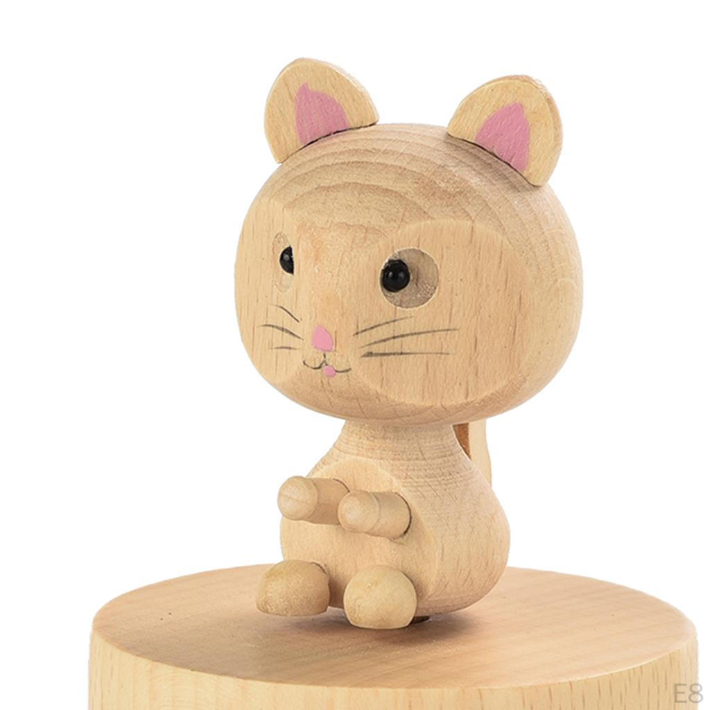 With Melody, Wooden Musical Box For Baby Shower Gift, Happy Birthday Gift