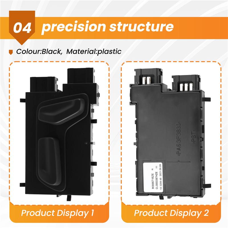 ABLZ-Seat Back Height Adjustment Switch Electric Function For 408 508 4008 5008 Citroen C5